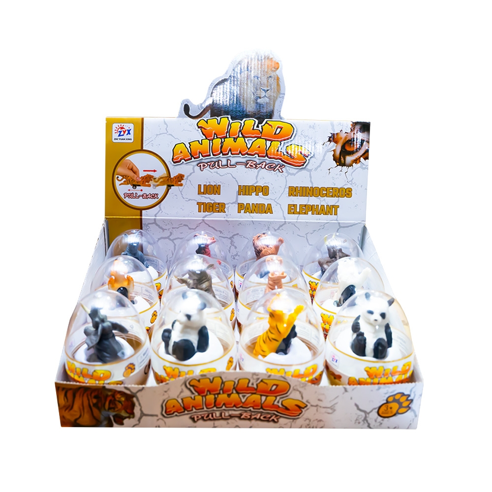 Animale salbatice cu frictiune, 12 buc/set - imagine 3