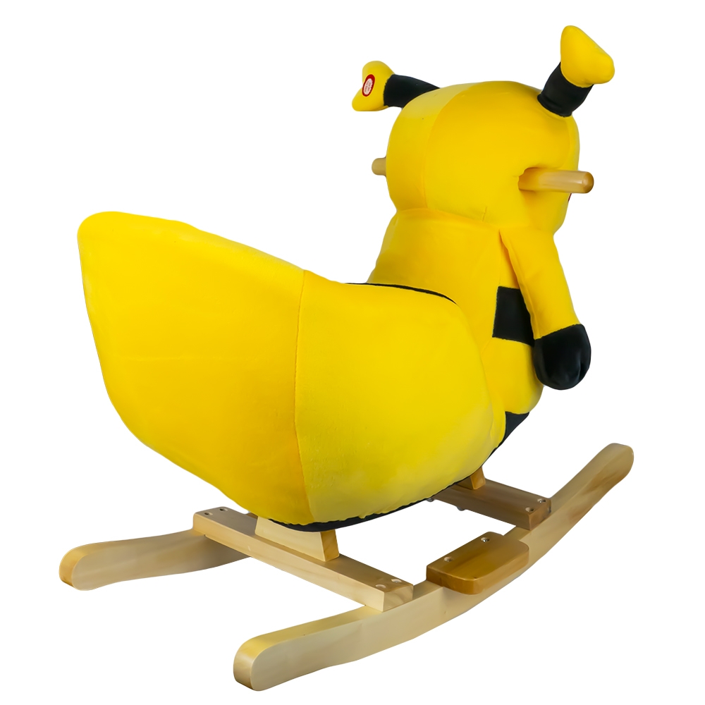 Balansoar pentru bebelusi, Albinuta, lemn + plus, 60x34x45 cm - imagine 3