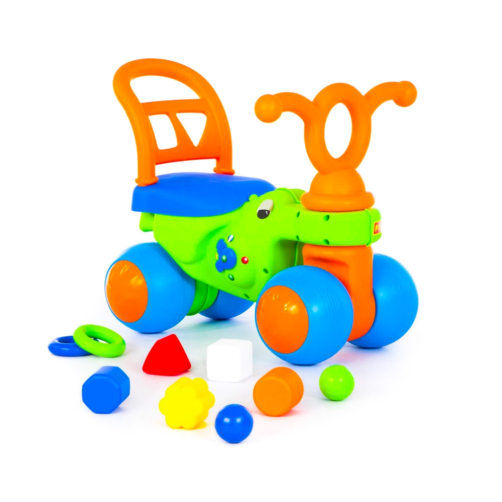 Bicicleta fara pedale, Crocodil, 49.5x35x42.5 cm, Polesie - imagine 6