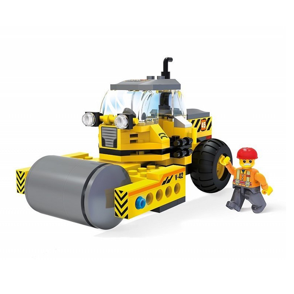 Blocki My City, Masina cu cilindru asfaltare, 115 piese - imagine 2