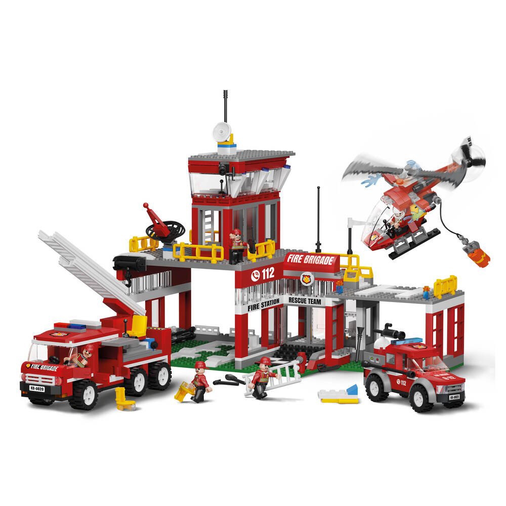 Blocki my fire, Statia de pompieri, 881 piese - imagine 2