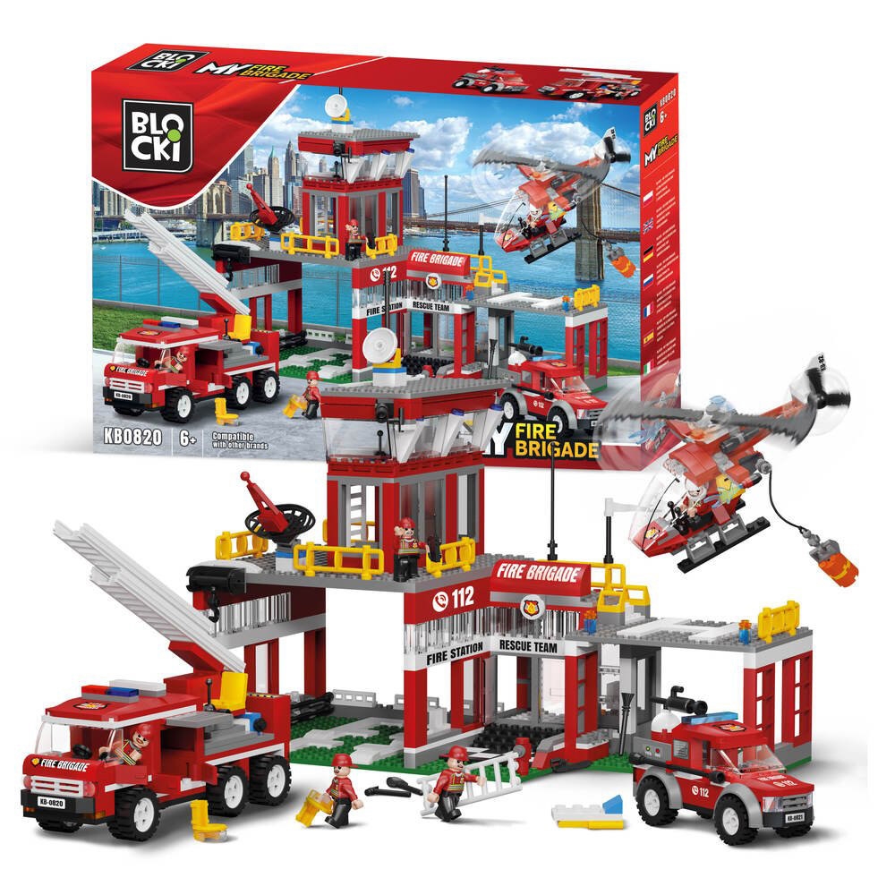 Blocki my fire, Statia de pompieri, 881 piese - imagine 4