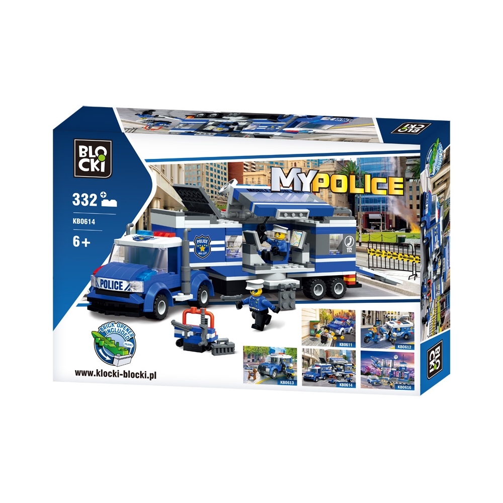 Blocki My Police, Brigada de politie mobila, 332 piese - imagine 2