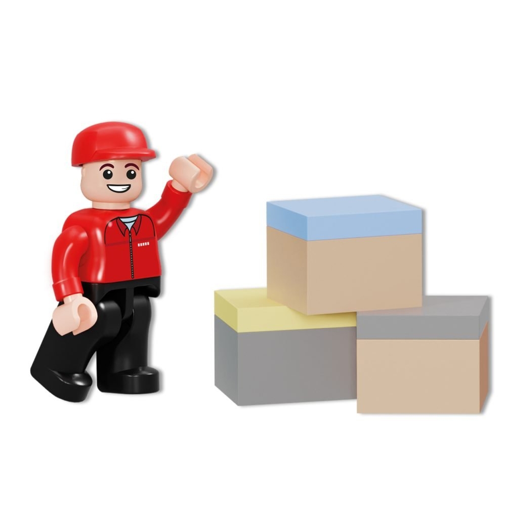 Blocki Raben, Camion cu remorca, 377 piese - imagine 8