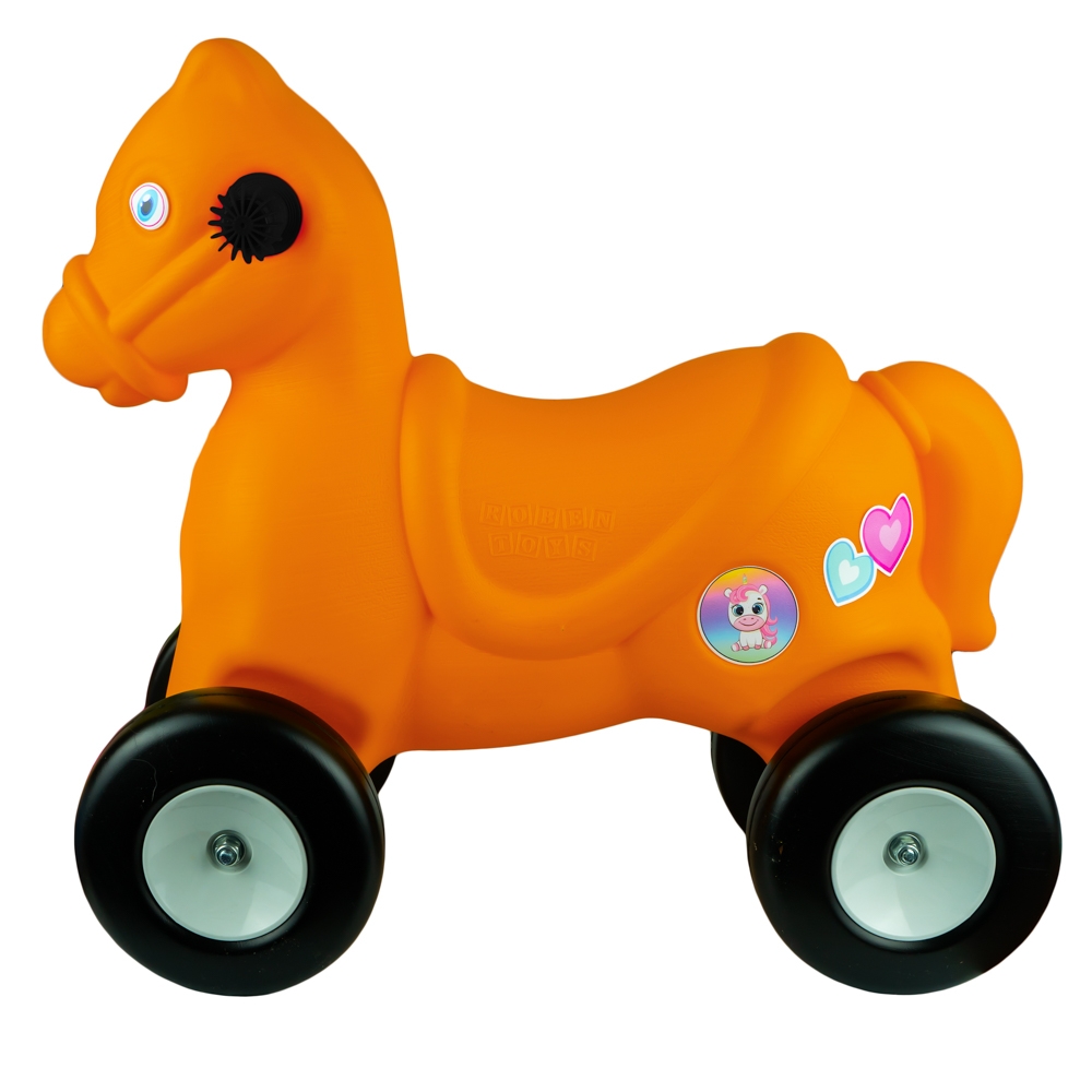 Calut cu roti, portocaliu - ROBENTOYS - imagine 2