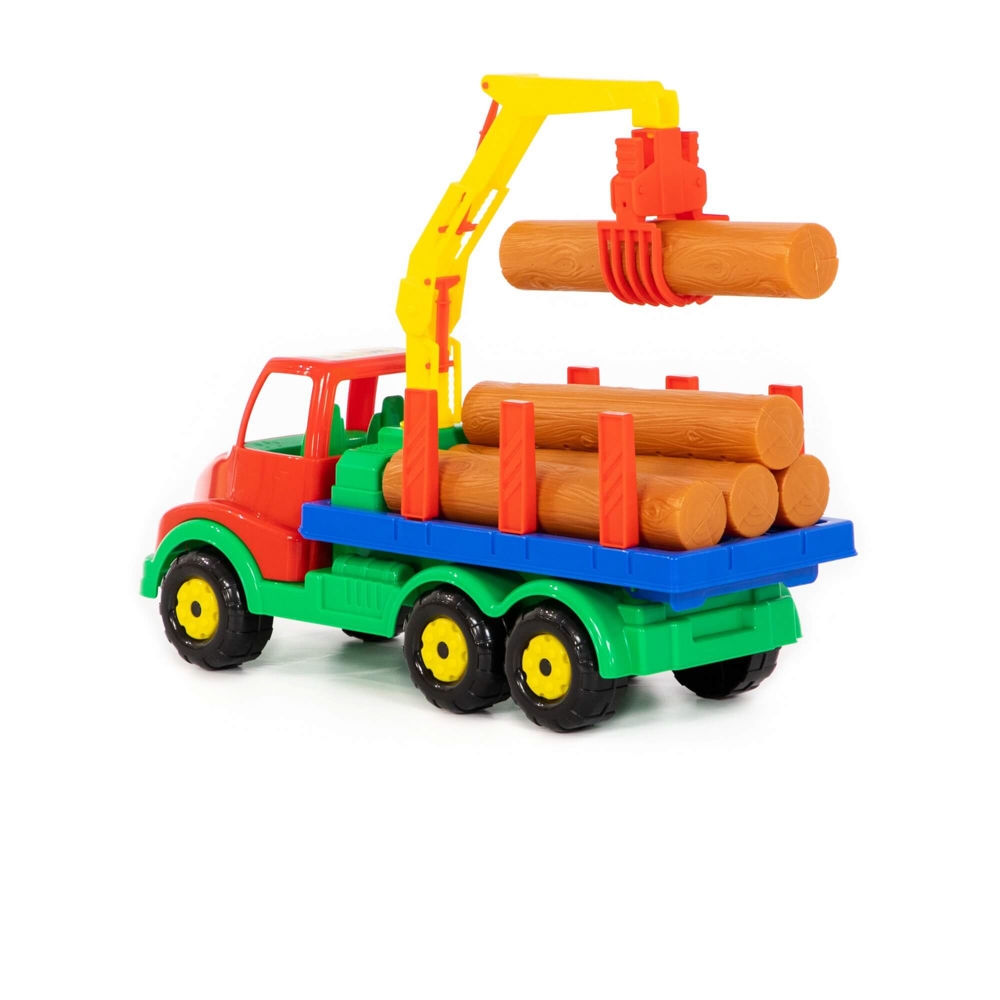 Camion cu lemne, 44x17x26,5 cm, Polesie - imagine 3