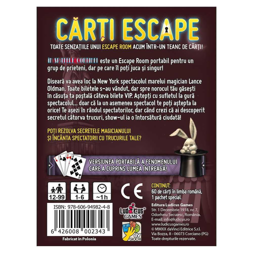 Carti Escape - In Spatele Cortinei, ISBN: 978-606-94982-4-8 - imagine 3