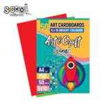 Carton color A4, 250g, 50 coli, 10 culori/set - S-COOL