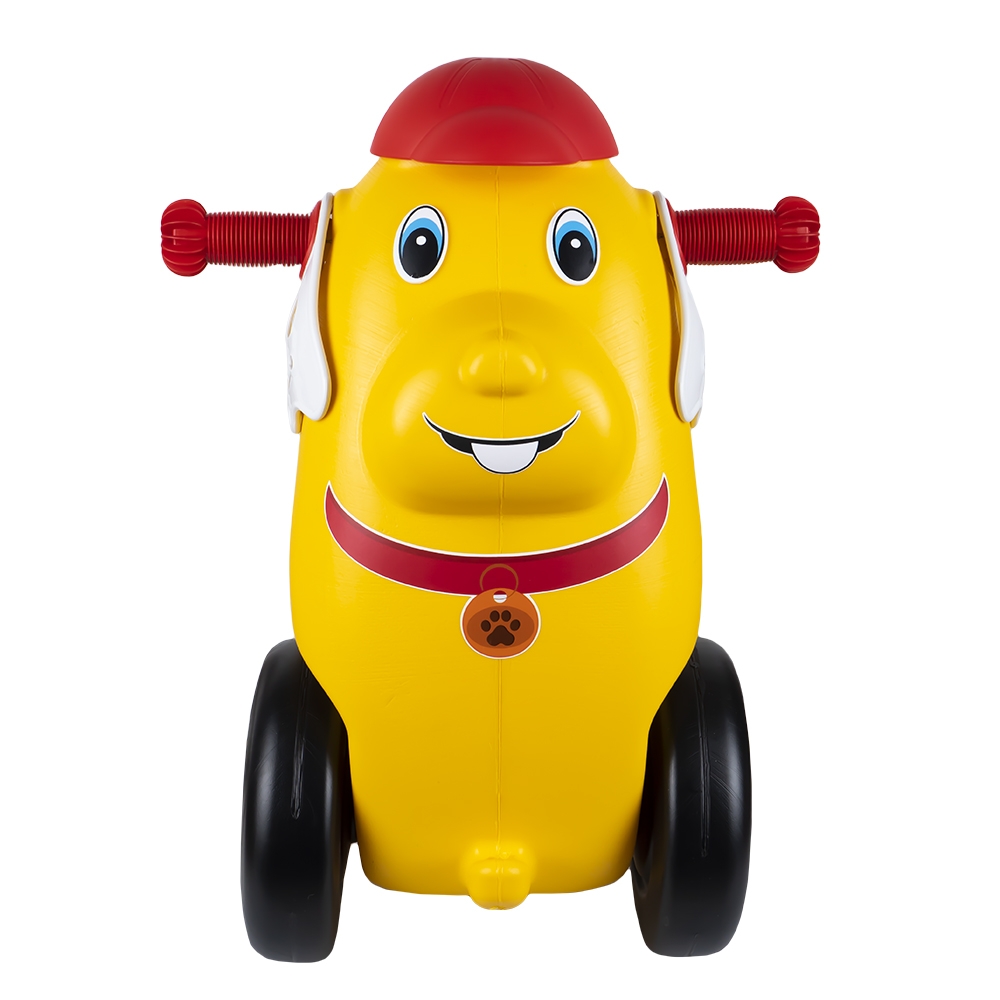 Catel cu roti, galben - ROBENTOYS - imagine 5