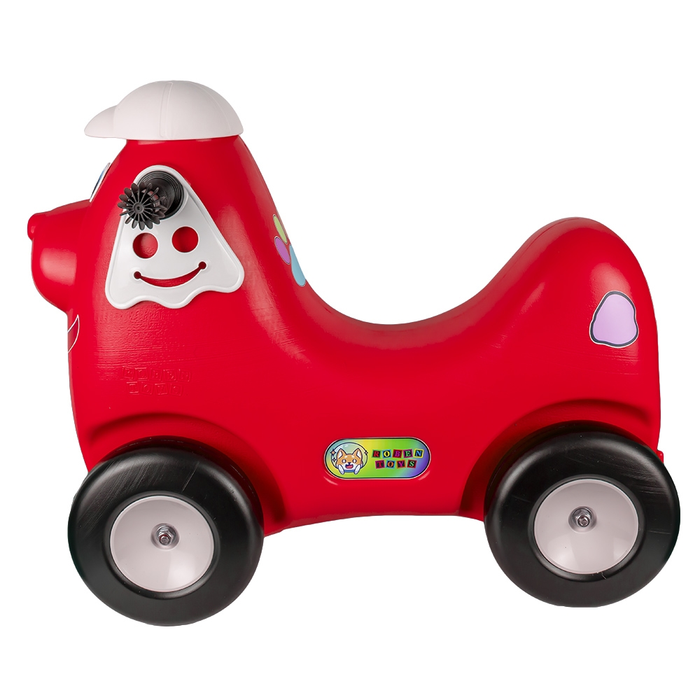 Catel cu roti, rosu - ROBENTOYS - imagine 2