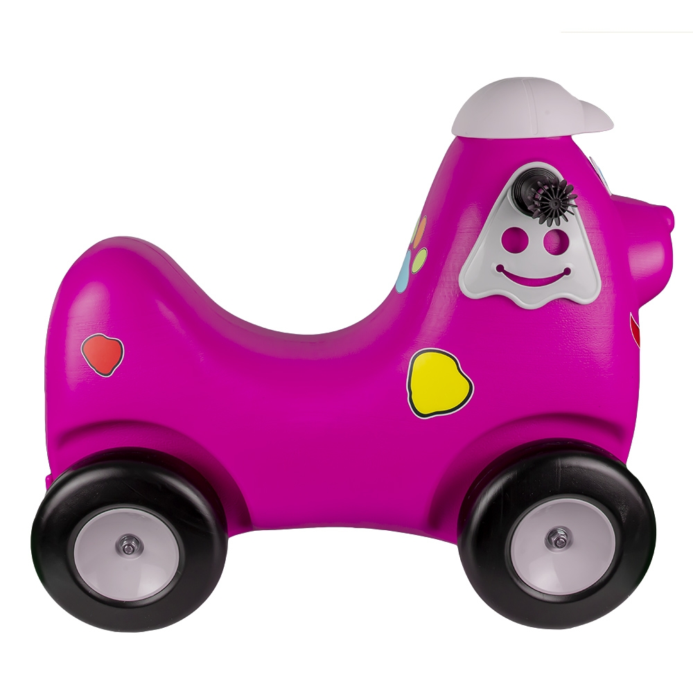 Catel cu roti, roz - ROBENTOYS - imagine 4