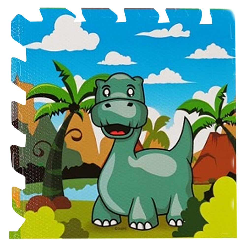 Covoras buretat, 60x60 cm, 4 buc, Dinozauri