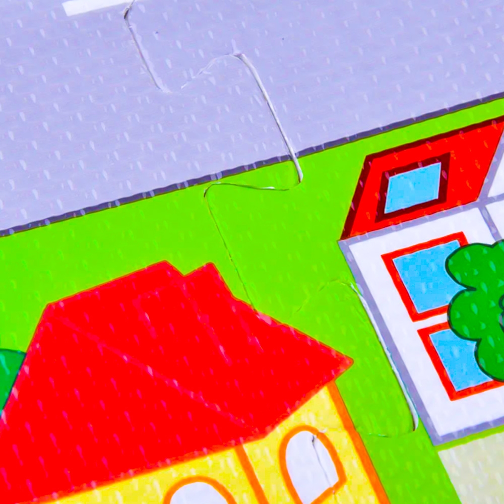 Covoras buretat, Circulatie/Litere, 120x120 cm - imagine 4