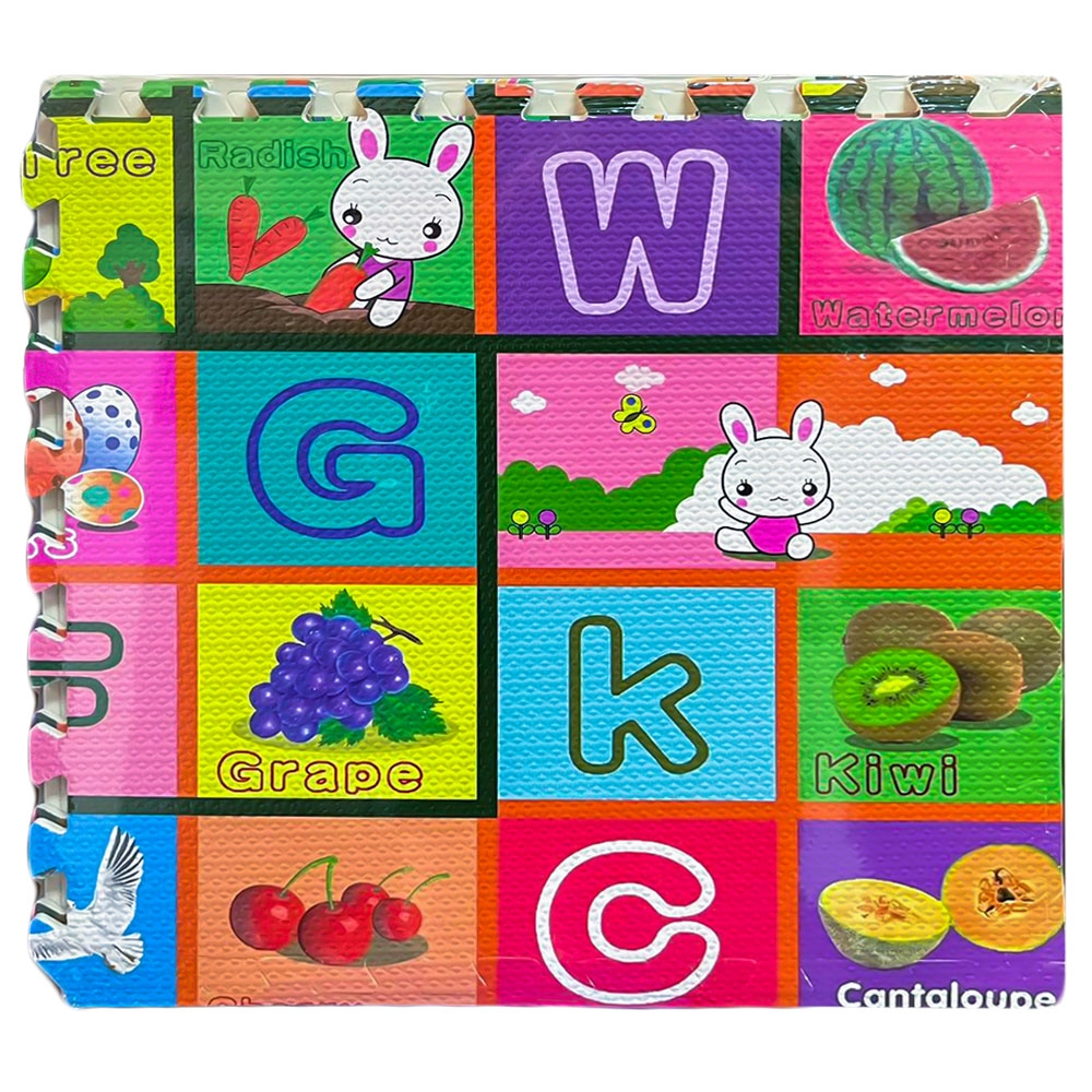 Covoras buretat, Circulatie/Litere, 120x120 cm - imagine 6