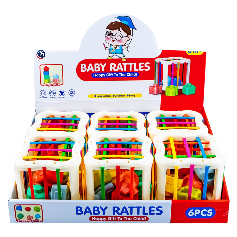 Cuburi senzoriale, pentru bebelusi, 6 buc/set - imagine 3