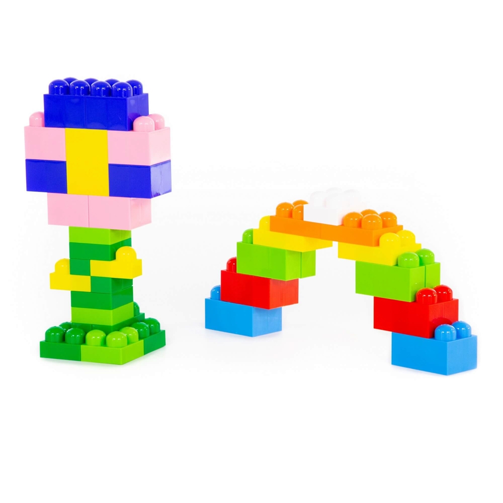 Cuburi constructii Jumbo, 74 piese/cutie, Polesie - imagine 5