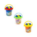 Cuburi constructii Junior, 57 piese/galetusa, Polesie