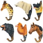 Cuier "Animale" rasina, plastic si metal