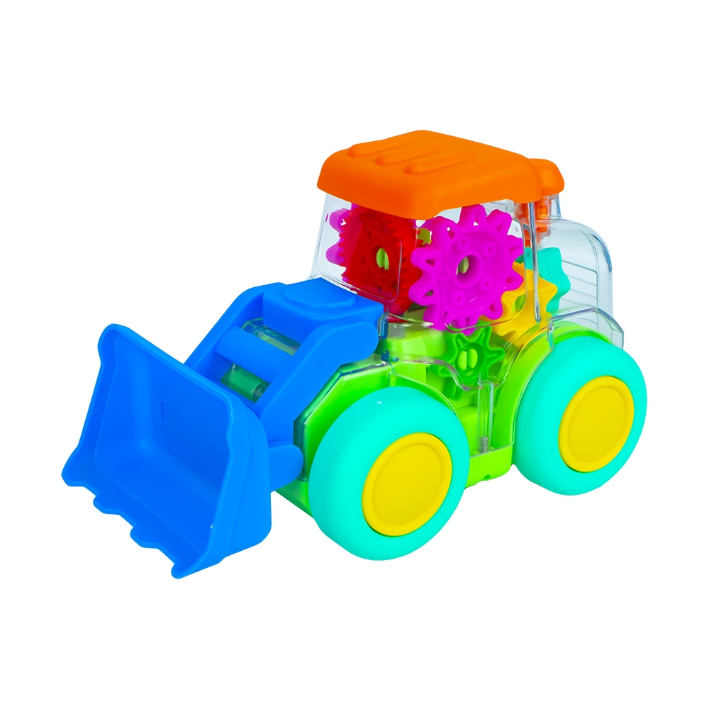 Excavator, carcasa transparenta, cu lumina si sunet - imagine 2