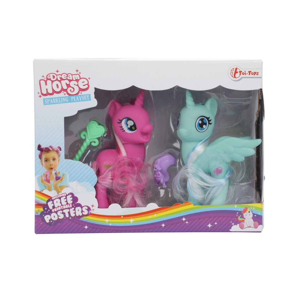 Figurine unicorn si accesorii, 2 buc/set - Toi-Toys - imagine 2