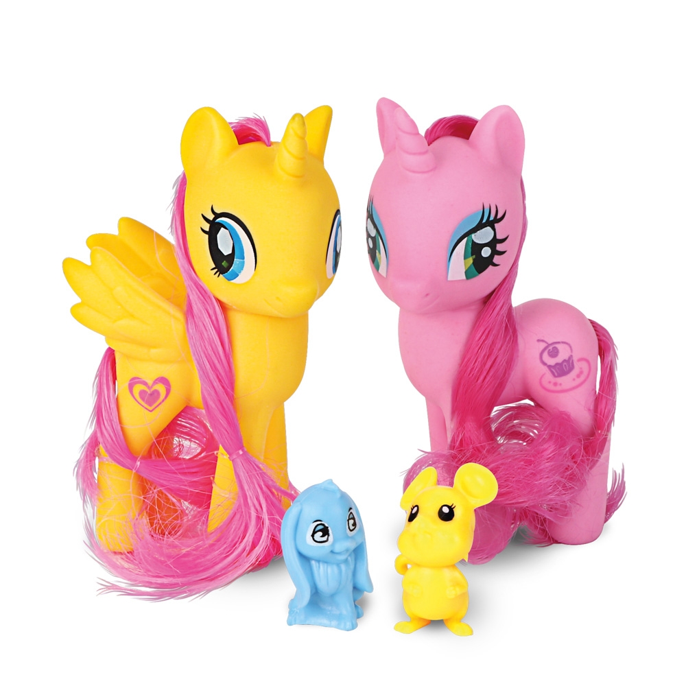 Figurine unicorn si accesorii, 2 buc/set - Toi-Toys - imagine 5