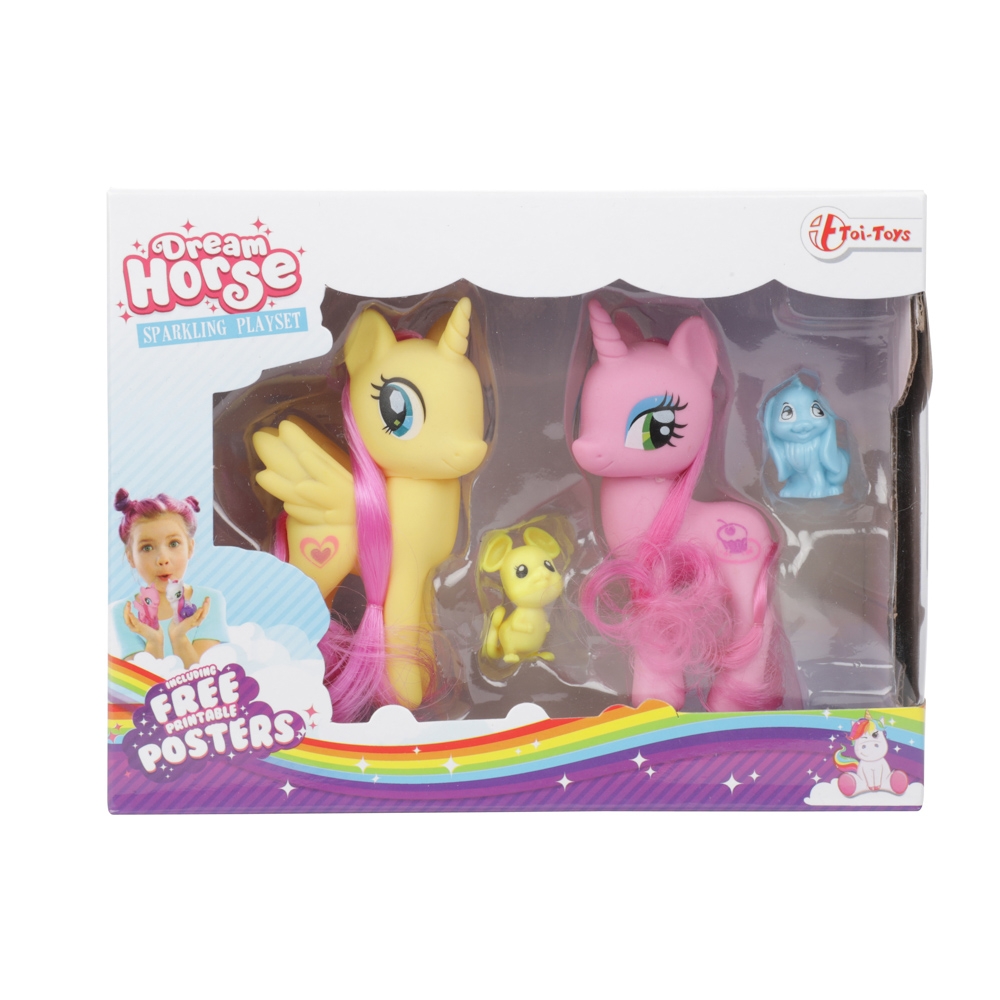 Figurine unicorn si accesorii, 2 buc/set - Toi-Toys - imagine 7