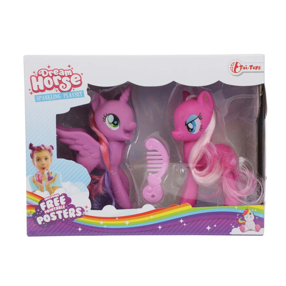 Figurine unicorn si accesorii, 2 buc/set - Toi-Toys - imagine 8