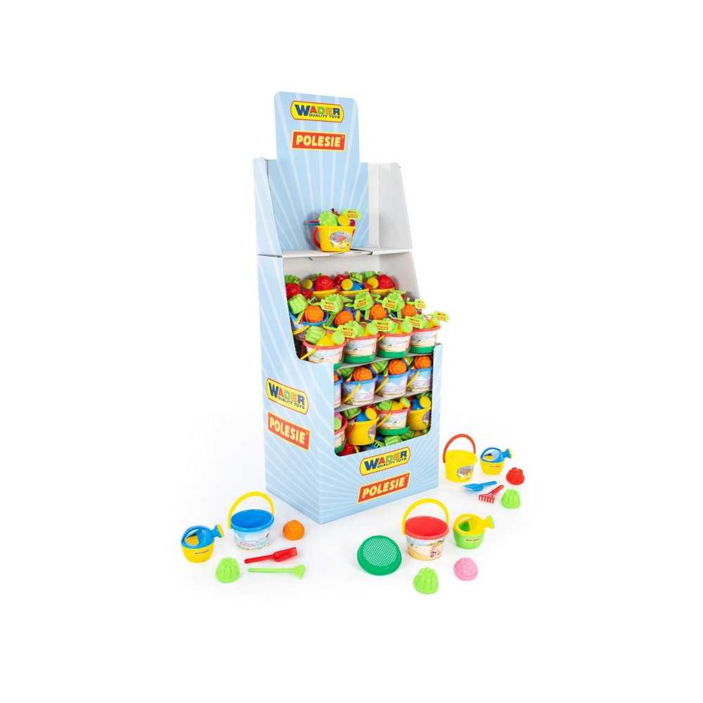 Galetuse nisip + accesorii, 63 buc/display, Polesie - imagine 3