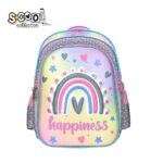 Ghiozdan 3D cu led HAPPINESS, 40x32x19.5 cm - S-COOL