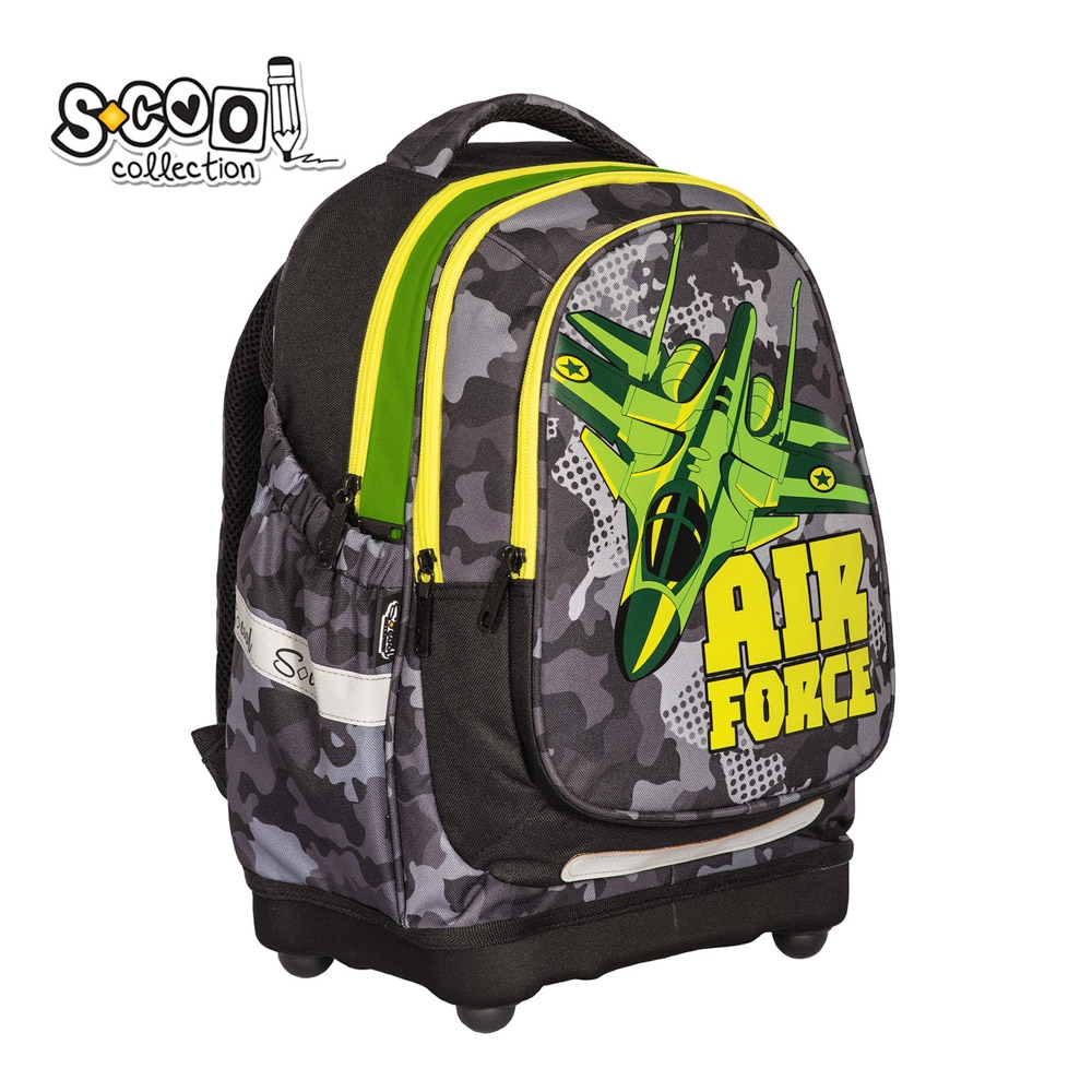 Ghiozdan anatomic AIR FORCE, 38x39x19.5 cm - S-COOL - imagine 2