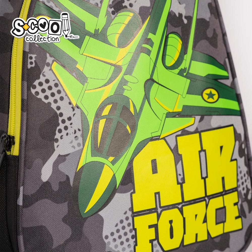 Ghiozdan anatomic AIR FORCE, 38x39x19.5 cm - S-COOL - imagine 6