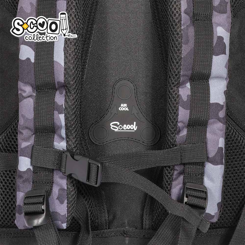 Ghiozdan anatomic AIR FORCE, 38x39x19.5 cm - S-COOL - imagine 9