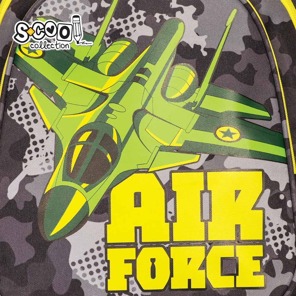 Ghiozdan anatomic AIR FORCE, 38x39x19.5 cm - S-COOL - imagine 10