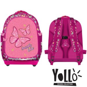 Ghiozdan anatomic BUTTERFLY LOVE, 38x39x19,5cm - S-COOL