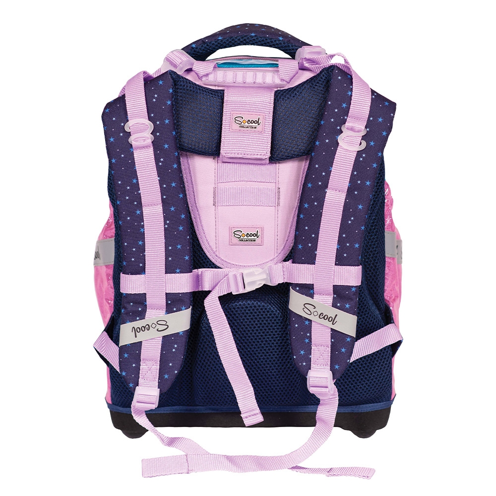 Ghiozdan anatomic compartiment laptop, KITTY, 42x34x22 cm - S-COOL - imagine 3