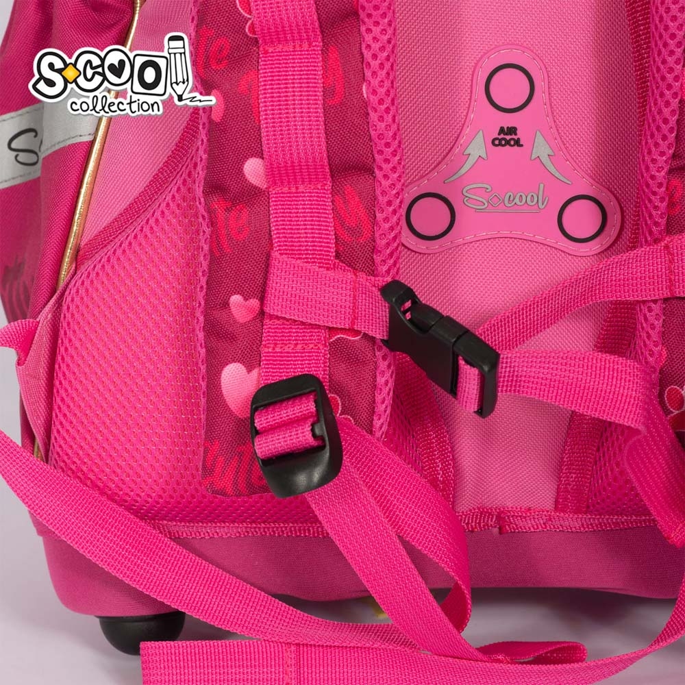 Ghiozdan anatomic CUTE KITTY, 38x39x19.5 cm - S-COOL - imagine 8