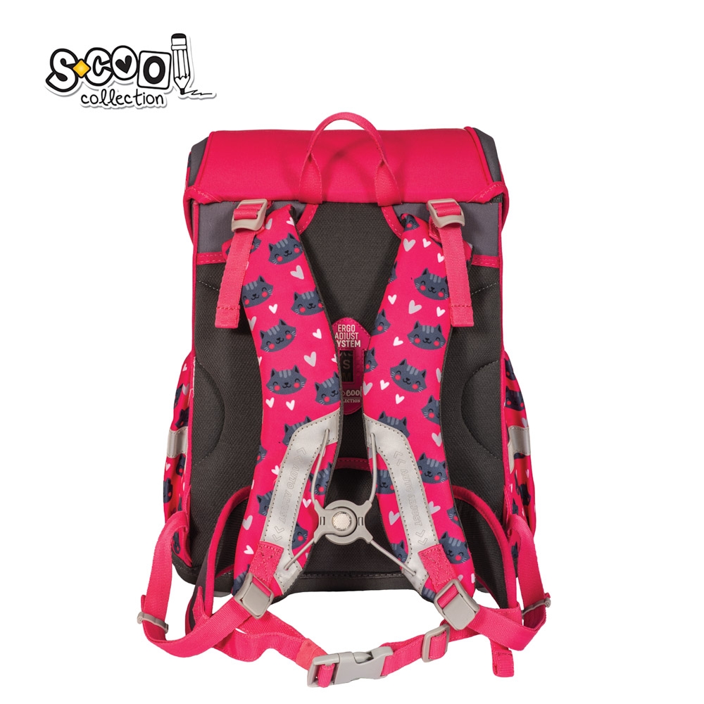 Ghiozdan anatomic I AM SO PURRFECT, 30x22x42 cm - S-COOL - imagine 3