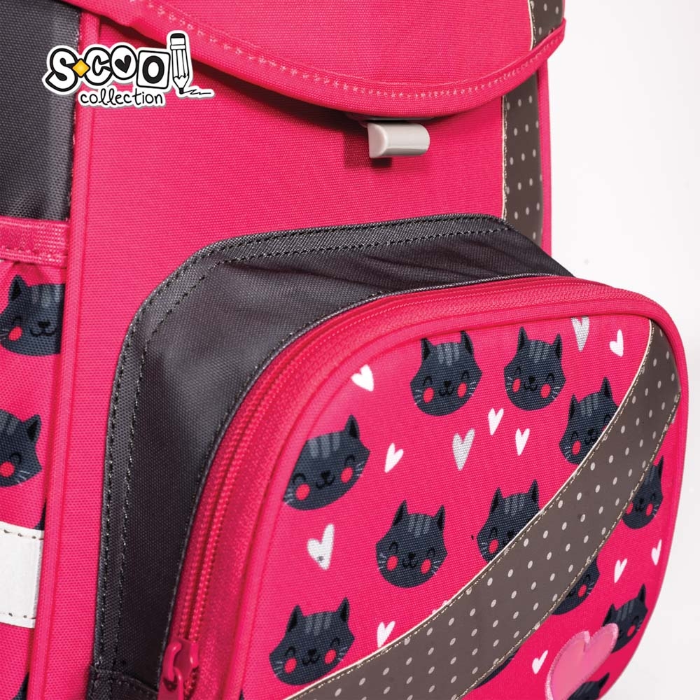 Ghiozdan anatomic I AM SO PURRFECT, 30x22x42 cm - S-COOL - imagine 6