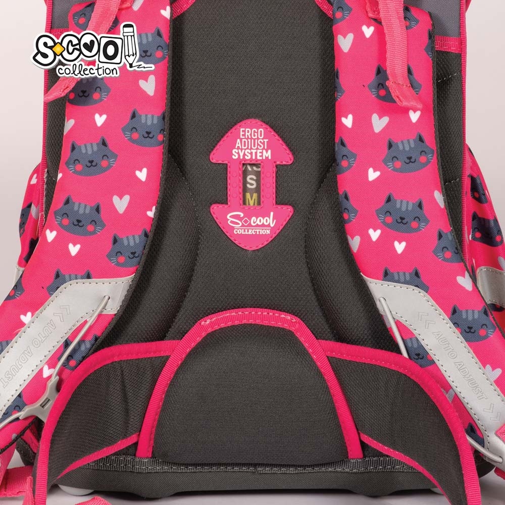 Ghiozdan anatomic I AM SO PURRFECT, 30x22x42 cm - S-COOL - imagine 10