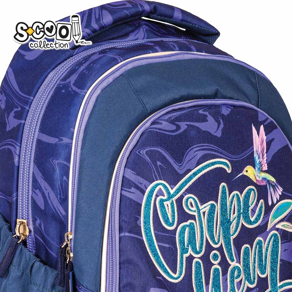 Ghiozdan anatomic LIGHT CARPE DIEM, 41x28x21 cm S-COOL - imagine 11