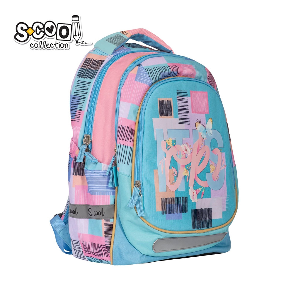 Ghiozdan anatomic LIGHT IT'S OK, 41x28x21 cm S-COOL - imagine 2