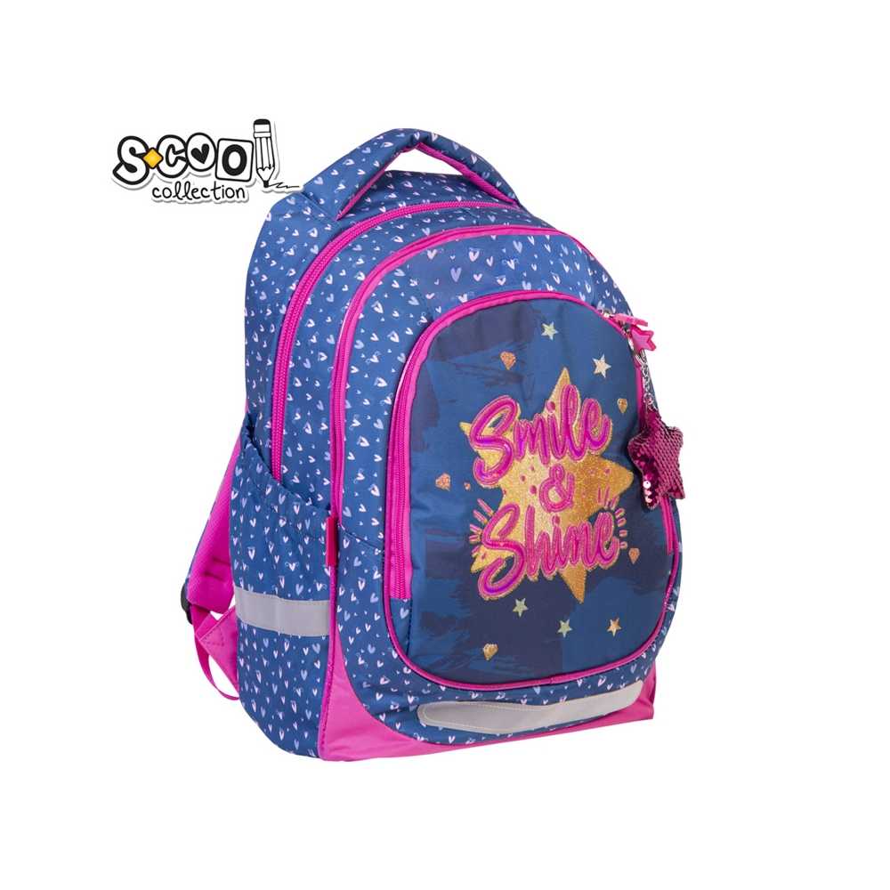 Ghiozdan anatomic LIGHT SMILE&SHINE, 41 cm - S-COOL - imagine 2