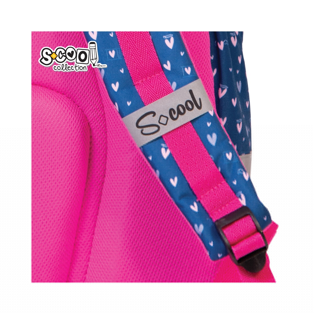 Ghiozdan anatomic LIGHT SMILE&SHINE, 41 cm - S-COOL - imagine 8