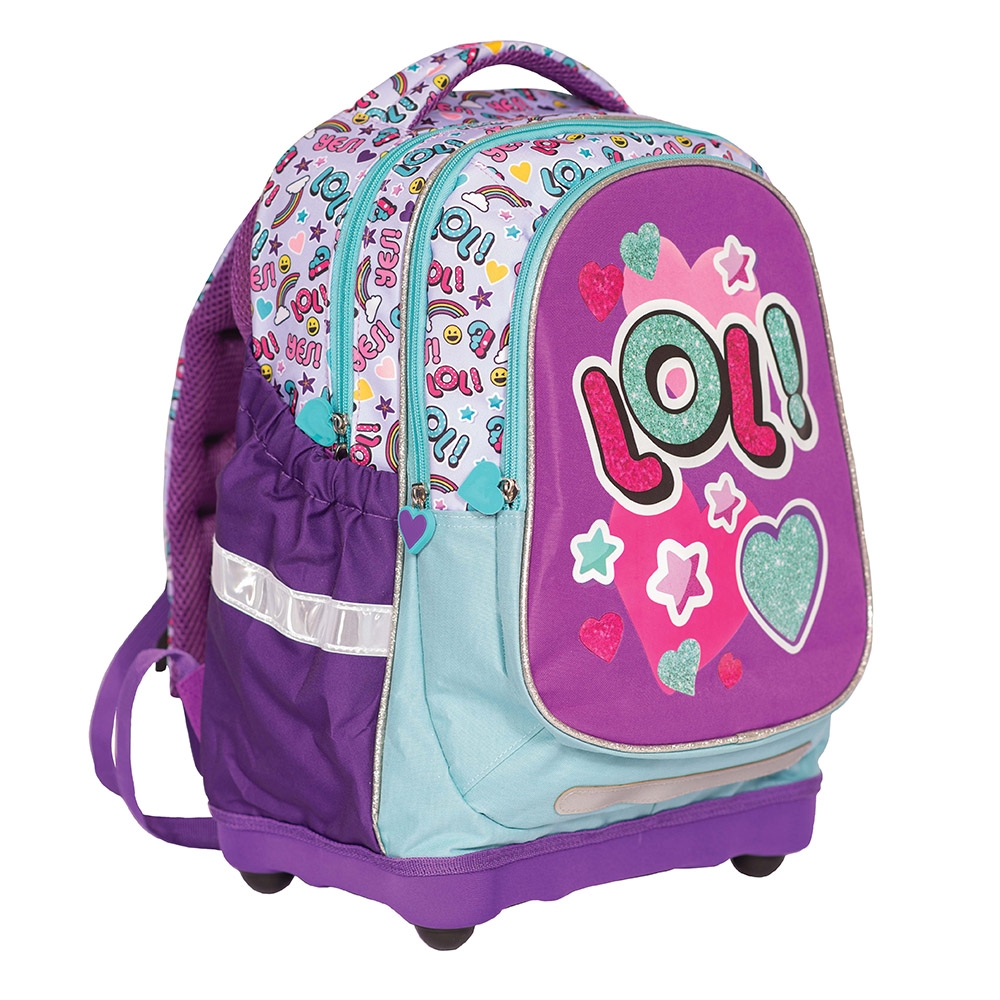 Ghiozdan anatomic LOL, 38x39x19,5 cm - YOLLO - imagine 2