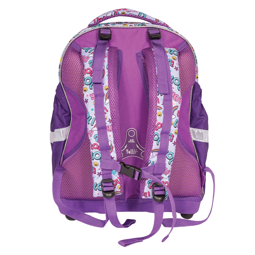 Ghiozdan anatomic LOL, 38x39x19,5 cm - YOLLO - imagine 3