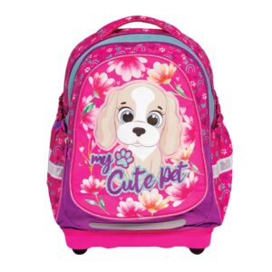 Ghiozdan anatomic MY CUTE PET, 38x39x19,5 cm - YOLLO