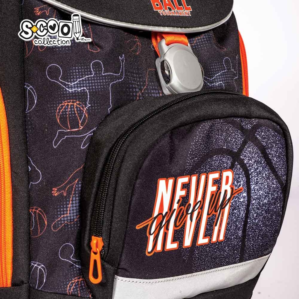 Ghiozdan anatomic NEVER GIVE UP, 41x28x21 cm - S-COOL - imagine 5