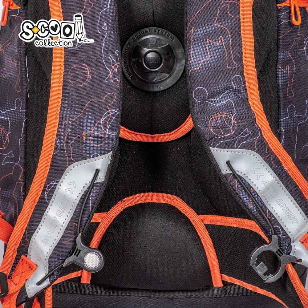 Ghiozdan anatomic NEVER GIVE UP, 41x28x21 cm - S-COOL - imagine 10