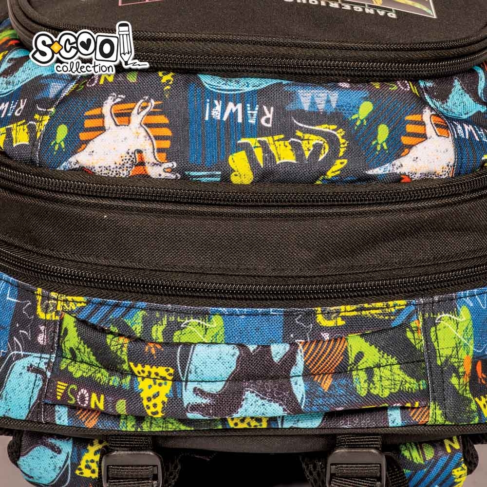Ghiozdan anatomic RAWR, 38x39x19.5 cm - S-COOL - imagine 4