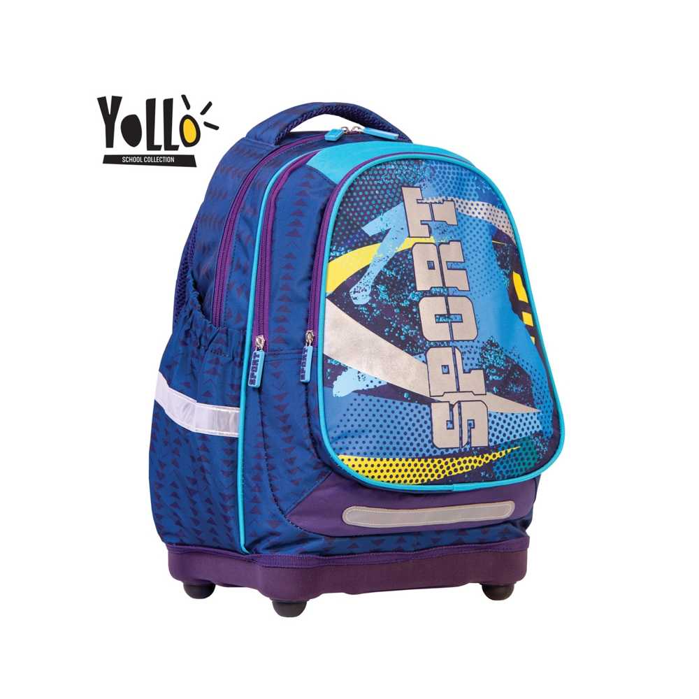 Ghiozdan anatomic SPORT, 38 cm - YOLLO - imagine 2